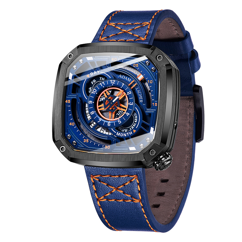Luxury Watch With Rubber Strap - WM Watch Automatic Mechanical Men’s Watch