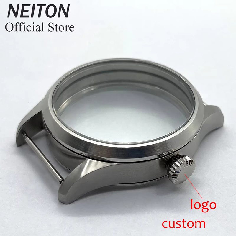Sapphire Crystal Display - NEITON 42mm Manual Watch Case See-through