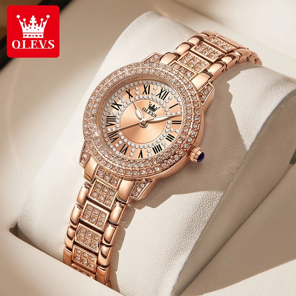 Luxury Watch Girl - OLEVS 9943 Luxury All Diamond Original