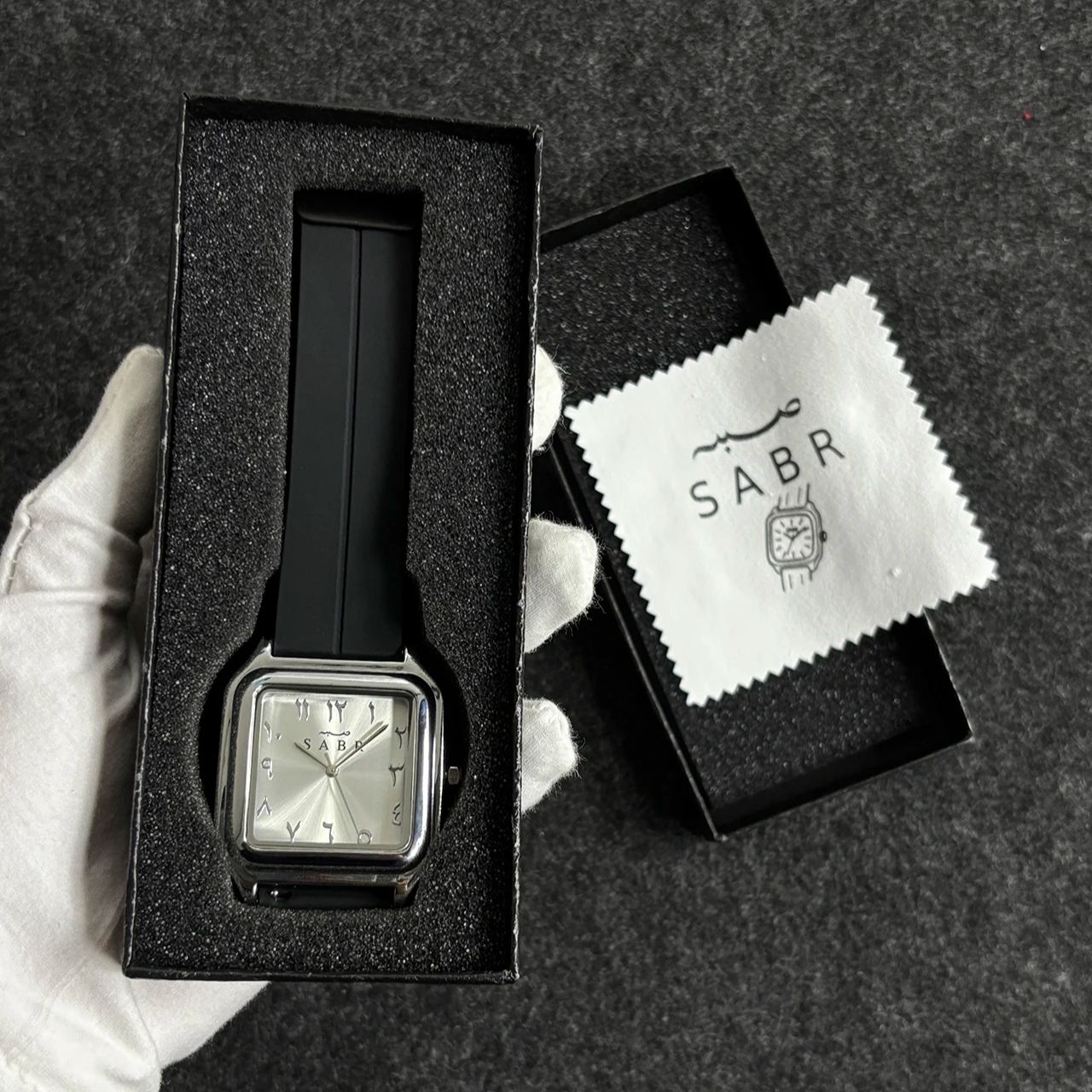 Luxury Watch With Rubber Strap - SABR Arabic Numeral Watch Men Alloy