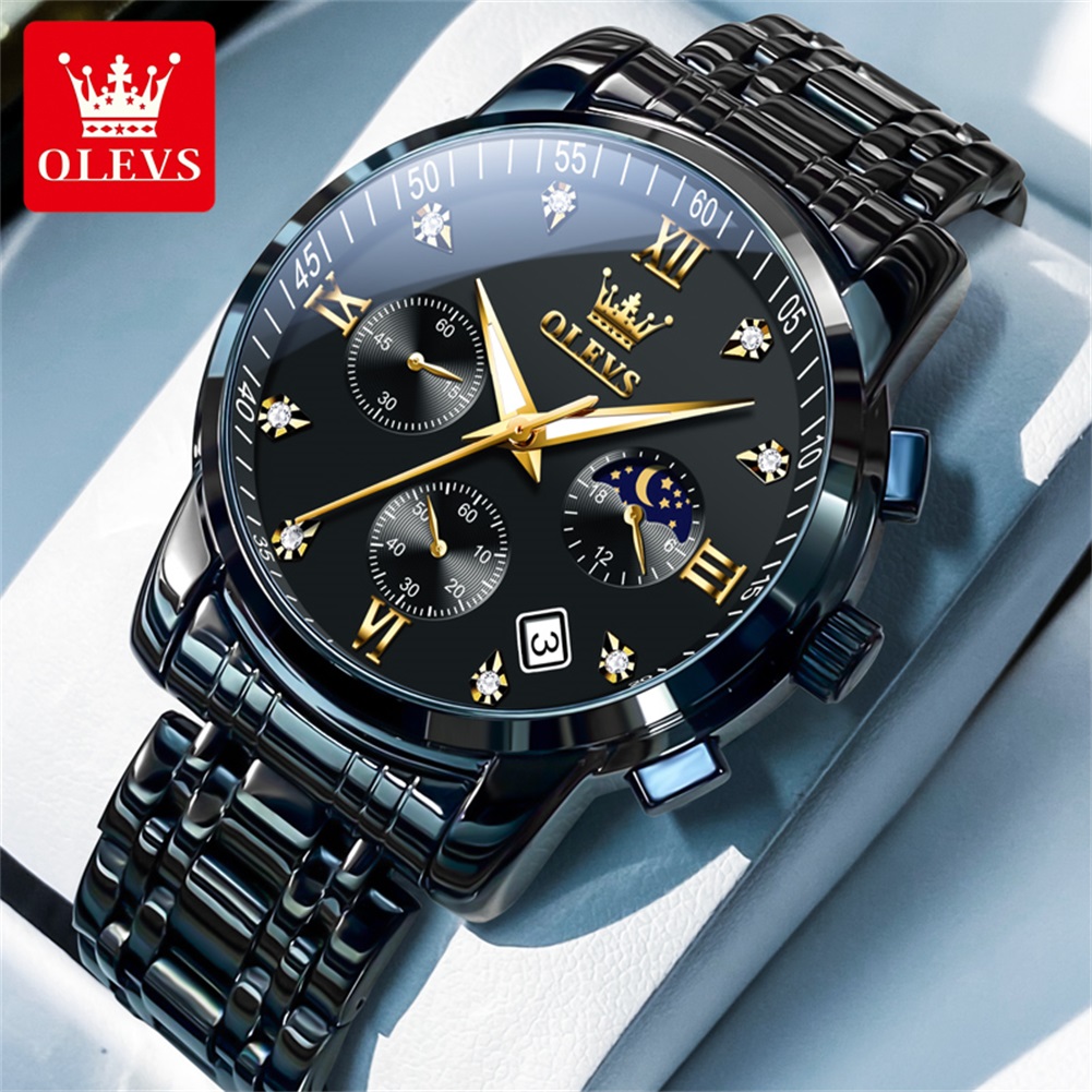 Luxury Watch Brand - OLEVS Popular men's watches stainless steel