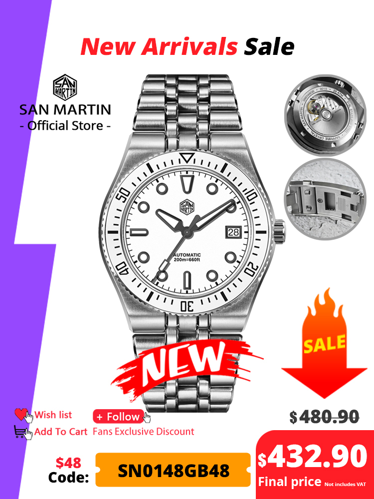 Cloisonne Enamel Dial - San Martin 40mm Enamel Spiral Dial