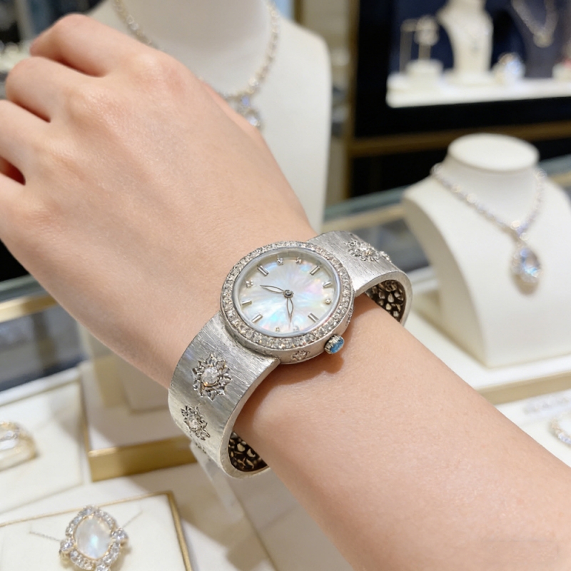 Luxury Watch Drawing - Cameo Heavy Workmanship 925 Silver Open