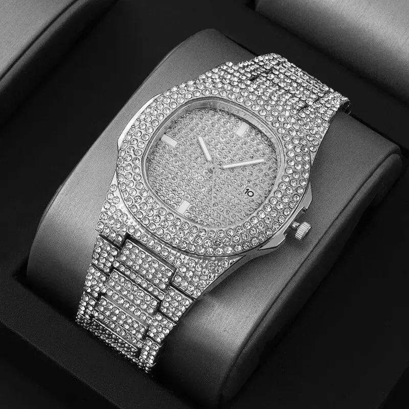 Luxury Watch Trading - New Fashionable Full Diamond Men's Watch