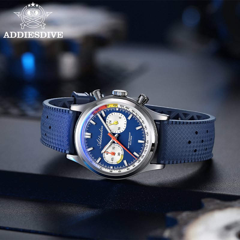 ADDIESDIVE Men Quartz Chronogr - Luxury Watch With Rubber Strap review and price