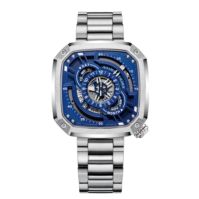 WM Watch Automatic Mechanical  - Luxury Watch With Rubber Strap review and price