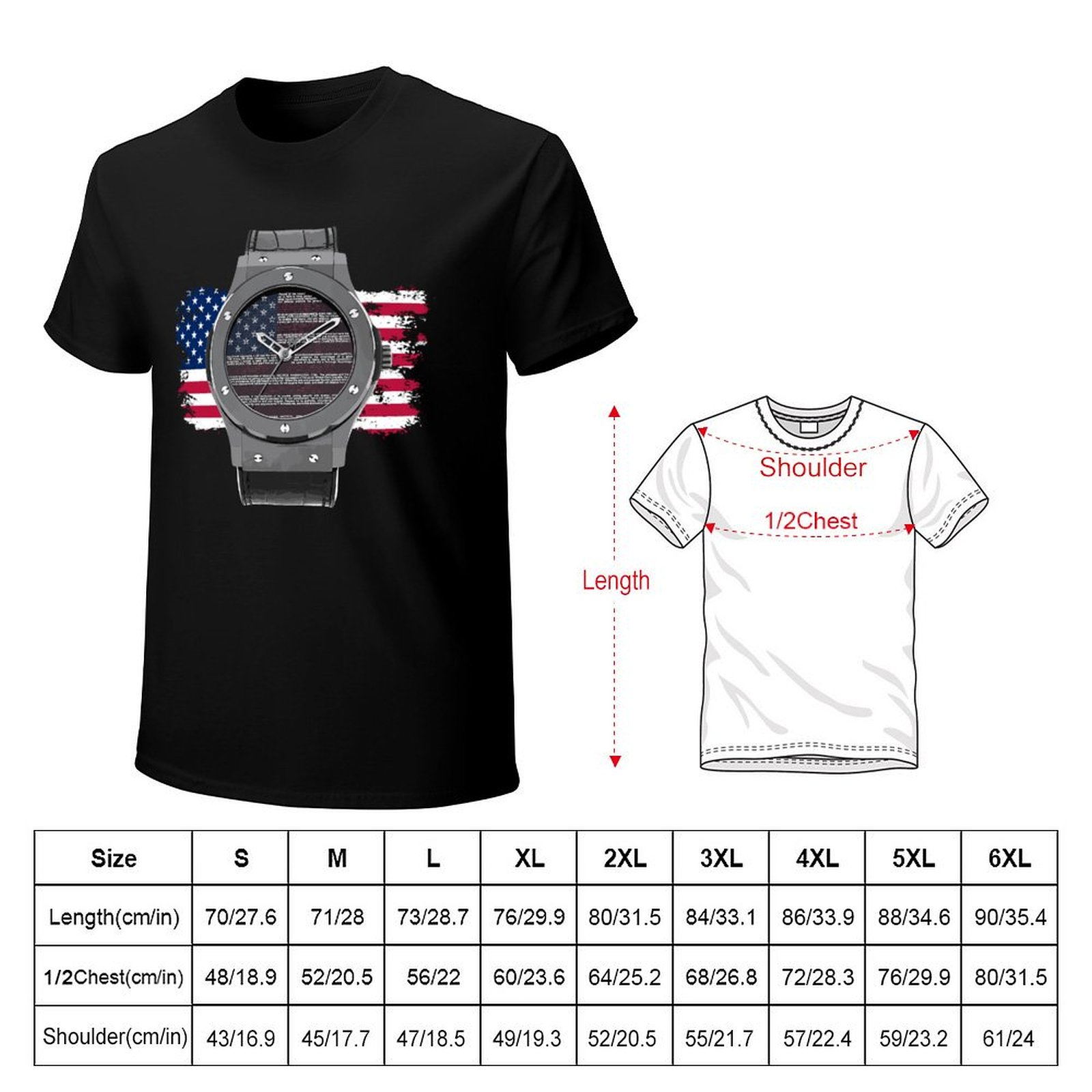 LUXURY WATCH DRAWING T-Shirt H - Luxury Watch Drawing review and price