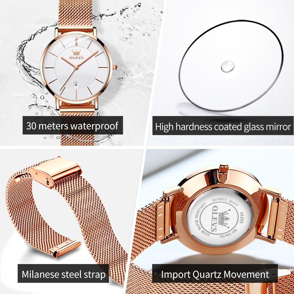 OLEVS Woman Watch 5869 Elegant - Luxury Watch Brand review and price