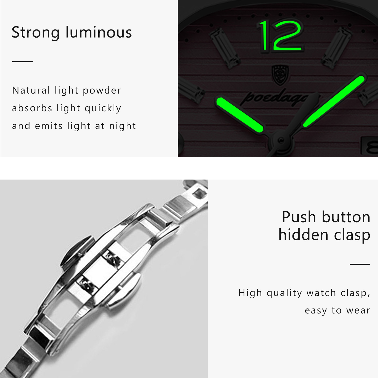 POEDAGAR Square Fashion Woman  - Luxury Watch Girl review and price