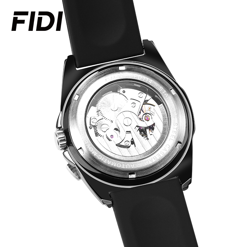 FIDI Automatic Mechanical Watc - Luxury Watch With Rubber Strap review and price