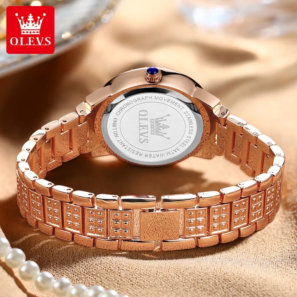 OLEVS 9943 Luxury All Diamond  - Luxury Watch Girl review and price