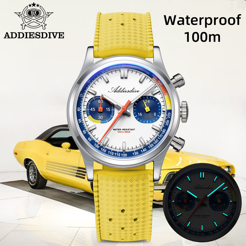 ADDIESDIVE Fashion Men's Quart - Luxury Watch With Rubber Strap review and price