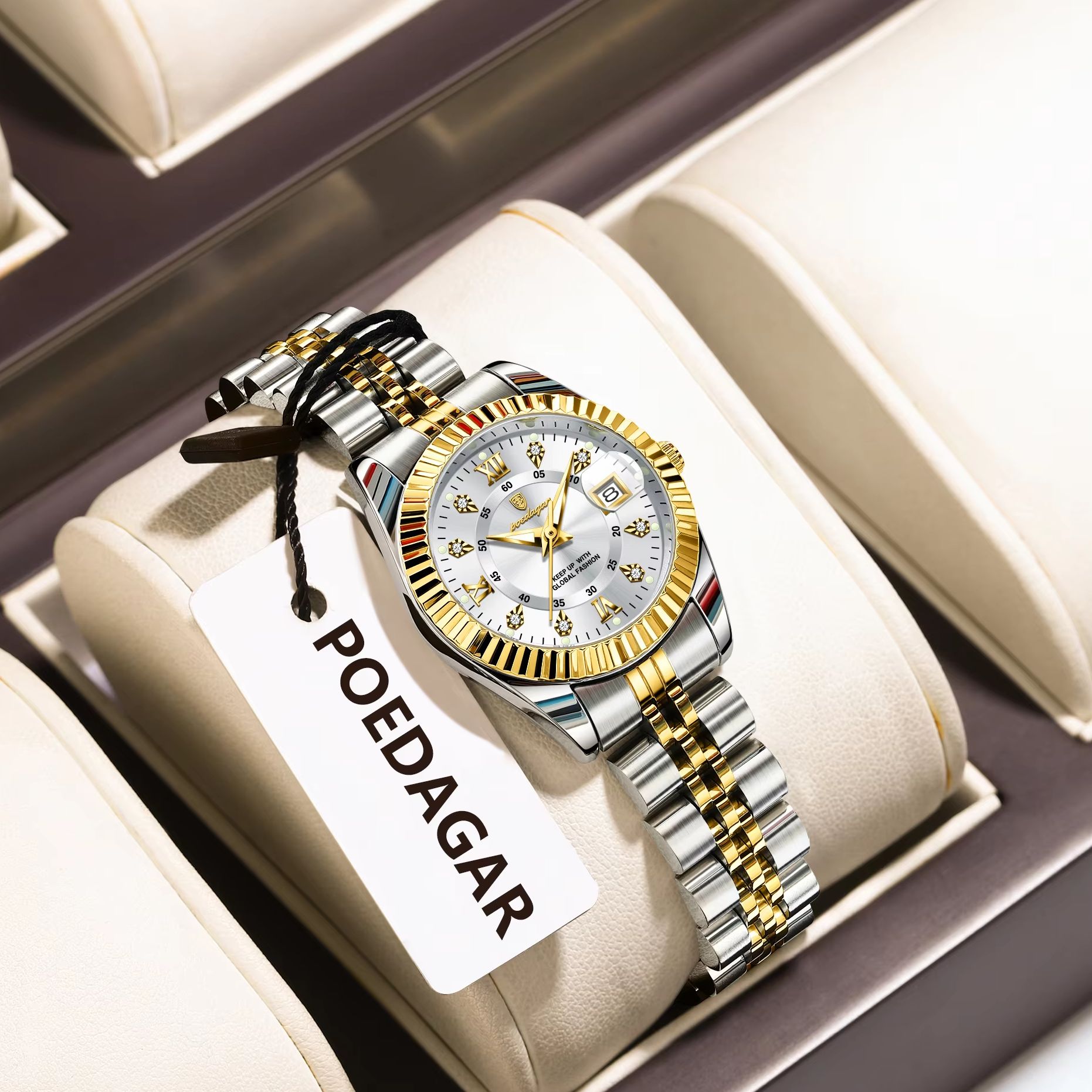 POEDAGAR Fashion Luxury Ladies - Luxury Watch Girl review and price