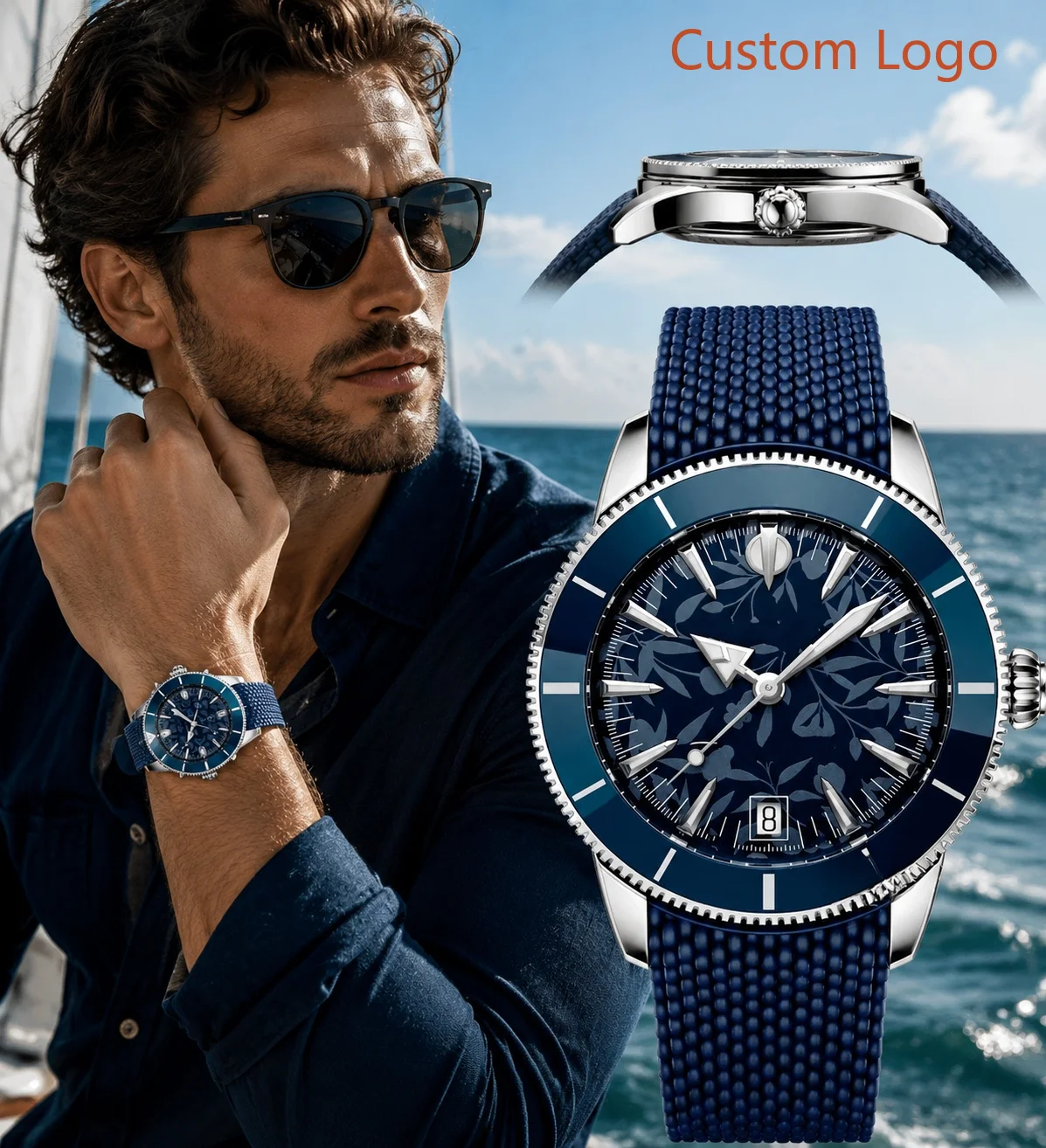 Men 46mm Diving Automatic Watc - Luxury Watch With Rubber Strap review and price