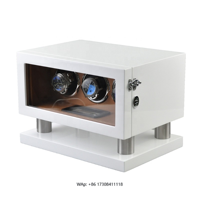 White Brown Leather Controller - Luxury Watch Winder review and price