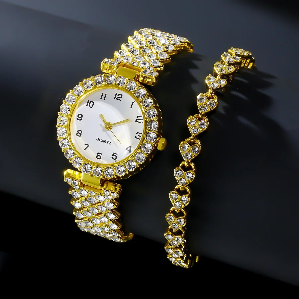 1pcs/2pcs Luxury Fashion Women - Luxury Watch Girl review and price