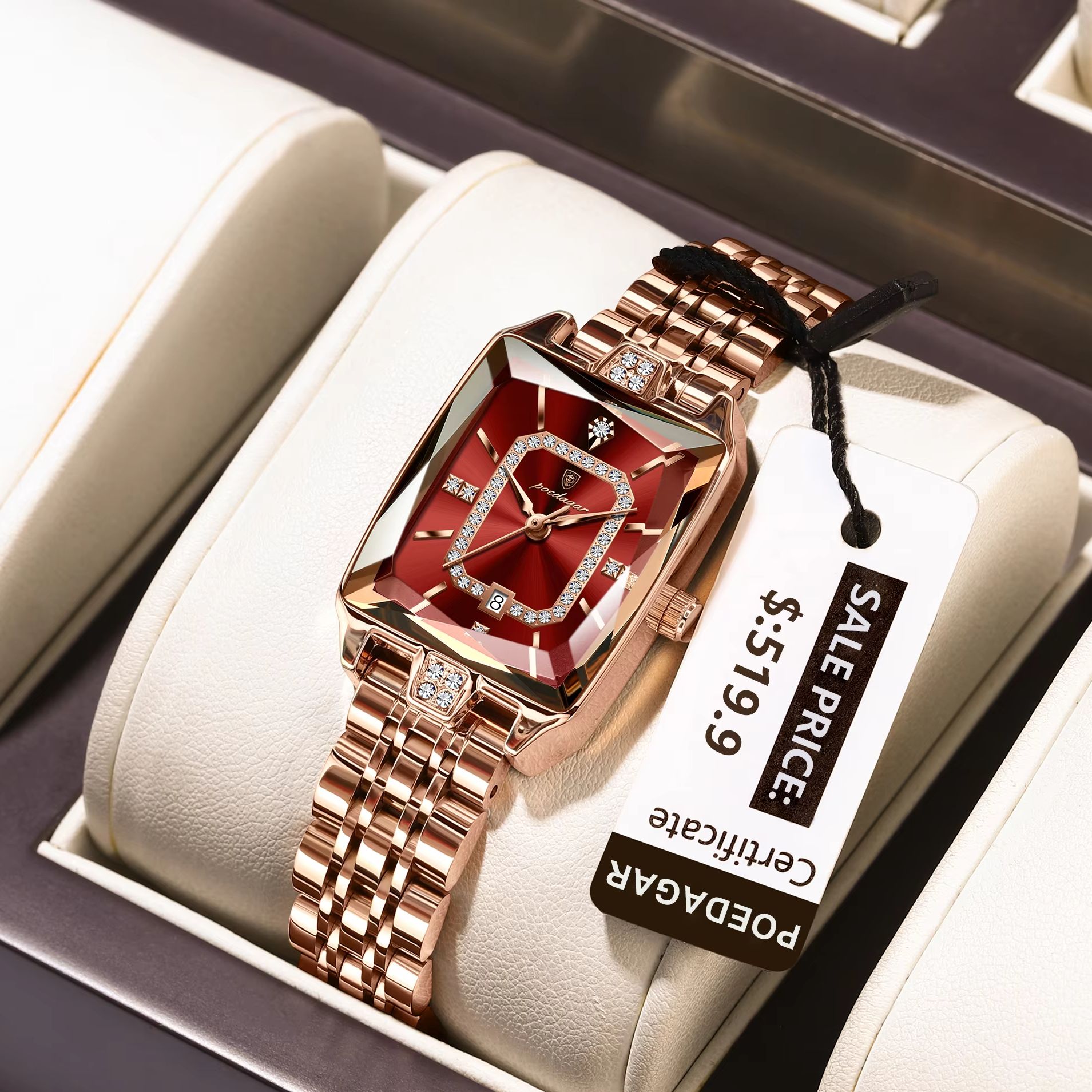 POEDAGAR Fashion Elegant Women - Luxury Watch Girl review and price