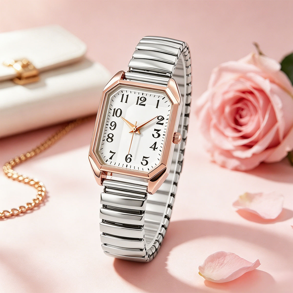 Women Octagonal Rectangle Quar - Luxury Watch Girl review and price
