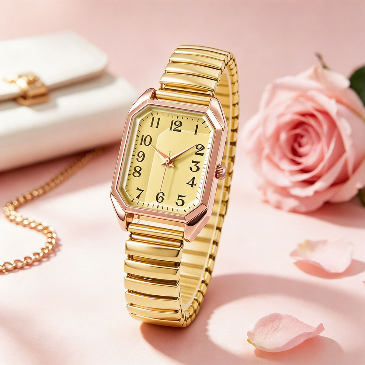 Women Octagonal Rectangle Quar - Luxury Watch Girl review and price