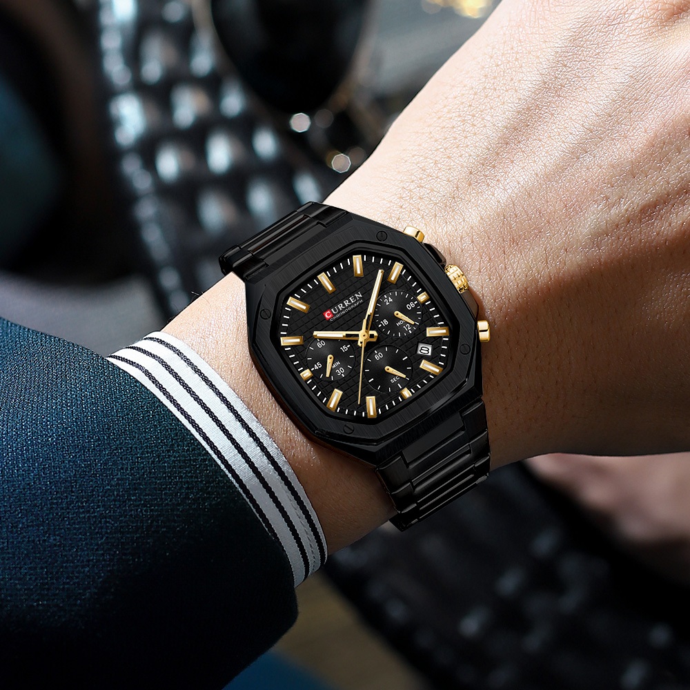 CURREN Luxury Square Chrono Wa - Luxury Watch Design review and price